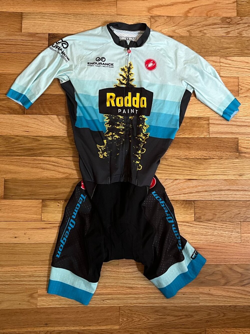 Women's XS Castelli San Remo Cycling Skinsuit One Piece Bike Speedsuit
